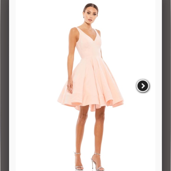 Mac Duggal light pink fit and flare dress style 484781. Size 10. READ desccript - Picture 1 of 4